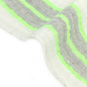 Tissu de coton en mousseline de <span class=keywords><strong>gaze</strong></span> <span class=keywords><strong>double</strong></span> couche teint en fil de crêpe froissé à motif rayé mignon pour bébé pyjama - Product Image 4