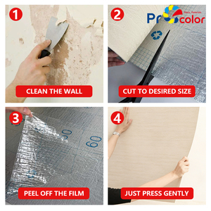 Rollo de Adhesivos de <span class=keywords><strong>Pared</strong></span> de Porcelana Suave, Autoadhesivos, Duraderos, con Textura 3D, Flexibles, Impermeables, <span class=keywords><strong>para</strong></span> Paredes Interiores y Exteriores - Product Image 5