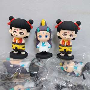 Figurine Nezha, ensemble de jouets, poupée de collection en plastique 3D personnalisée, ornement de personnage de film très prisé pour les collectionneurs - Product Image 2