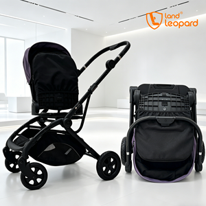 Cochecito de Lujo Land Leopard 3 en 1, Plegable, con Marco de Aluminio de Alta Calidad, Base Reversible, Capacidad de Carga de 20 kg - Product Image 1