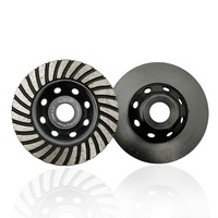 Disque de meulage et de polissage diamanté turbo segmenté de 4'' à 7'' pour sols en béton, granit, marbre et briques