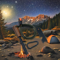 Berserk Camping Survival Ferrocerium Rod Étanche Flint Rod Magnésium Fire Starter avec Longes et Striker pour l'Extérieur