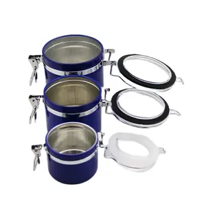 RUIPACK空化妆品铝容器面罐存储密封罐铝锅60-500毫升制造商/批发制造商/整体