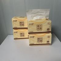 Vente en gros de mouchoirs en papier facial en pâte de bois vierge 4 plis, boîte de mouchoirs pour hôtels, bureaux, usage domestique, haute qualité, doux, nettoyage du visage
