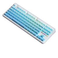 Prix de gros Nouveau clavier mécanique AULA F87 87 touches filaire 2.4G sans fil trois modes personnalisable RVB en plastique ergonomique Type-C