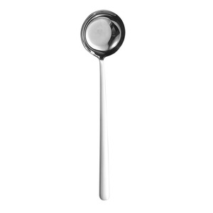 316 Stainless Steel Round Head Long Handle Spoon, Flat Bottom Soup Ladle, <b>Kitchen</b> Filling Spoon, Household Use - Product Image 5