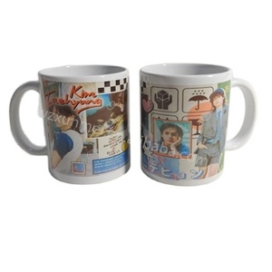 Taza KPOP <span class=keywords><strong>Kim</strong></span> <span class=keywords><strong>Tae</strong></span> <span class=keywords><strong>Hyung</strong></span> Bangtan <span class=keywords><strong>V</strong></span> Taza de cerámica de grado Logotipo personalizado Taza de cerámica impresa Tazas de café para Kpop Taehyung - Product Image 1