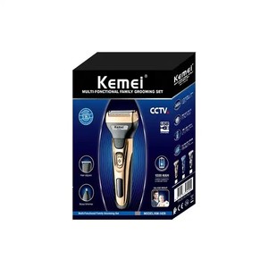 KEMEI-Tondeuse à cheveux 3 en 1, <span class=keywords><strong>rasoir</strong></span> électrique rechargeable, 3W, KM-1429, 3 têtes de coupe, recharge <span class=keywords><strong>sans</strong></span> <span class=keywords><strong>fil</strong></span> USB, pour hommes - Product Image 6