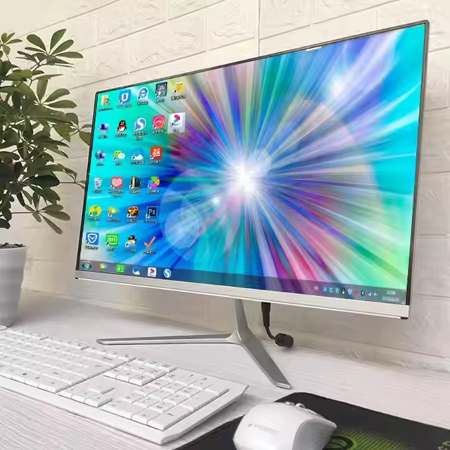 OEM Brand Desktop24 Inch All-in-One PC I3 I5 I7 Office Business Gaming Computer with Touchscreen 8GB DDR3 RAM LCD Display WIN10