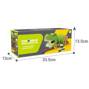 IDS Fun inosaur ranransport rurucks con 6 Alloy ar oys ininosaur evevourer con Car torage at AT y OOP inosaur oys - Product Image 6