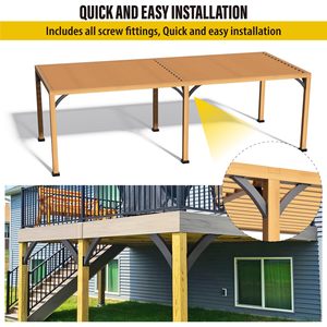 Fournisseur chinois, kits <span class=keywords><strong>de</strong></span> pergola en acier au carbone <span class=keywords><strong>de</strong></span> haute qualité, durables, faciles à assembler, logo personnalisable, revêtement en poudre, à construire soi-même - Product Image 3