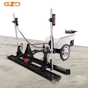 Machine à lisser le béton vibrante hydraulique à deux roues GZD, avec laser, pour le nivellement - Product Image 1