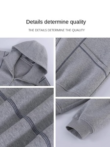 Cappotto maglione autunnale stampato <span class=keywords><strong>con</strong></span> <span class=keywords><strong>cappuccio</strong></span> stile pigro stile 2025 Super caldo stile coreano da <span class=keywords><strong>donna</strong></span> all'inizio dell'autunno grigio - Product Image 3
