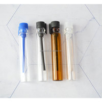 Stock usine – Tubes vides en verre cristal transparent de 2 ml, 3 ml, 6 ml, 12 ml, estampés à chaud, pour échantillons de parfum, mini-flacons compte-gouttes de voyage avec bouchon métallique
