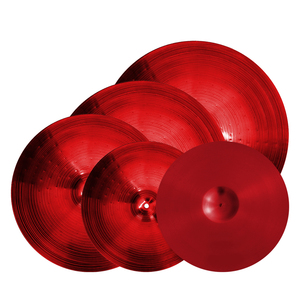 Pack de cymbales en alliage 5 pièces : Hi-hats 14 pouces, Crash 16 pouces, Crash 18 pouces, Ride 20 pouces pour batteur - Product Image 1