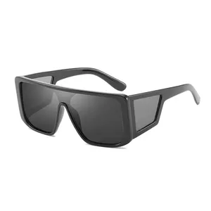 Горячая Распродажа модные квадратные очки в стиле панк новейшие солнцезащитные очки унисекс из поликарбоната индивидуальный фирменный логотип