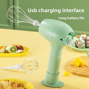 Batteur <span class=keywords><strong>à</strong></span> œufs électrique sans fil compact, rechargeable par USB, fouet <span class=keywords><strong>mousseur</strong></span> 3 vitesses, outil de voyage portable - Product Image 4