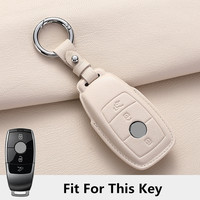 Nouvelle Housse de Clé Intelligente en Cuir d'Agneau pour Mercedes-Benz Classes C, E, GLC, GLE, EQC, EQE, EQS – Accessoires pour Clés de Voiture
