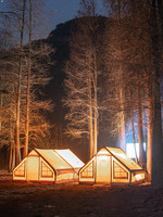 Tente gonflable imperméable Topzone 4x3m quatre saisons au design populaire avec pompe à air pour les aventures de camping en plein air