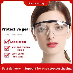 Lunettes de cyclisme coupe-vent télescopiques bleu noir cadre plastique lunettes de protection anti-poussière anti-éclaboussures Danyang Eye - Product Image 5