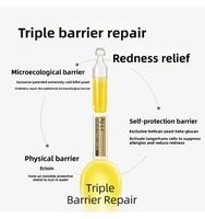 Sérum Réparateur Triple Barrière AHH avec Thé Vert & Hamamélis, Ampoule Apaisante à la Levure pour Peaux Sensibles, Soin du Visage