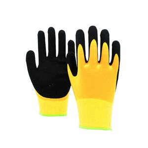 Gants d'hiver chauds et coupe-vent, personnalisables, en gros, directement de l'usine, avec double doublure en polyester et revêtement de sécurité en latex double. - Product Image 3