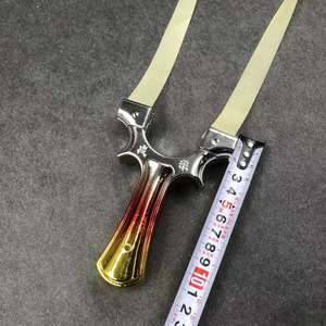 Hunting Slingshot Folding Grip Leather Pouch <strong>Bow</strong> and Arrow <strong>Sling</strong> Shot Recurve <strong>Bow</strong> Slingshot Catapult - Product Image 5