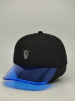 Casquettes Trucker Snapback 6 Panneaux en Maille Broderie Éclair Décontractées d'Hiver pour Hommes et Femmes, Protection UV, Visière Courbée – Vente en Gros