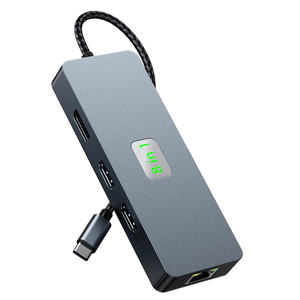 Estación de acoplamiento <span class=keywords><strong>Hub</strong></span> para <span class=keywords><strong>MacBook</strong></span> <span class=keywords><strong>Air</strong></span>/Pro, iPad M1/<span class=keywords><strong>M2</strong></span>, HDTV 4K, DP, 100W PD, SD/TF, RJ45, 1/2/1/2 - Product Image 3