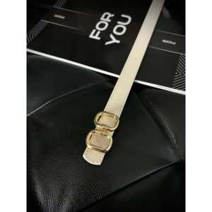 Cinturón Delgado con Hebilla de Doble Punta Fiori para Mujer, Estilo Casual, Herrajes de Aleación, Cinturón de Cuero PU - Product Image 2