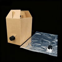 Fábrica entera 20L grado alimenticio transparente PE BIB bolsa en caja bolsa con tapón de rosca para jugo leche aceite maní embalaje de aceite