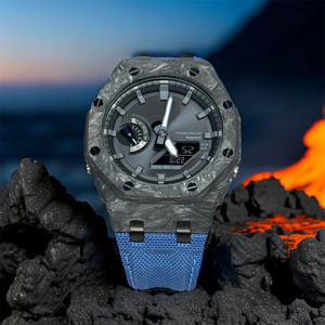 Estuche de fibra de carbono de roble de granja con correa de lona de nailon transpirable Hebilla de acero inoxidable de tamaño de 22mm para estilo C GA2100/GAB2100 - Product Image 4