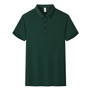Polo à manches courtes rafraîchissant en coton, anti-humidité, couleur unie, pour usage quotidien - Product Image 3