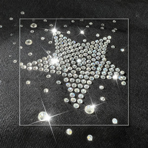 T-shirt en coton 100% pour homme, à manches courtes, tricoté, avec graphisme en strass, diamant, logo imprimé, décontracté, écologique, de haute qualité, personnalisé, 180 - Product Image 4