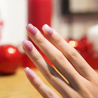 Autocollants et bandes adhésives pour ongles en plastique imperméables de qualité salon, longue durée, semi-durcis au gel UV personnalisé