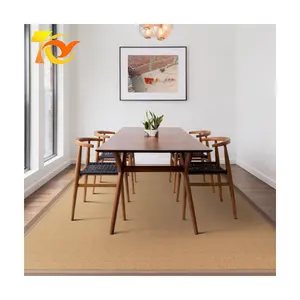 Venta directa de fábrica Alfombra de sisal de pared a pared Naturaleza Artificial Lavable Nuevo diseño Alfombra de sisal