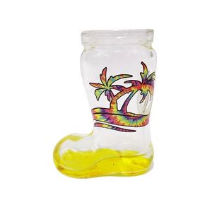 Vasos de chupito de cristal personalizados con calcomanía de palmera y lagarto, vasos de chupito con diseño de bota de vaquero - Product Image 3