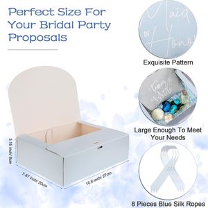 Cajas <span class=keywords><strong>de</strong></span> <span class=keywords><strong>Regalo</strong></span> Azules <span class=keywords><strong>para</strong></span> Propuesta <span class=keywords><strong>de</strong></span> Dama <span class=keywords><strong>de</strong></span> Honor con Listón, ¿Serás <span class=keywords><strong>mi</strong></span> Dama <span class=keywords><strong>de</strong></span> Honor? Cajas <span class=keywords><strong>para</strong></span> Dama <span class=keywords><strong>de</strong></span> Honor <span class=keywords><strong>para</strong></span> Boda o Despedida <span class=keywords><strong>de</strong></span> Soltera - Product Image 2