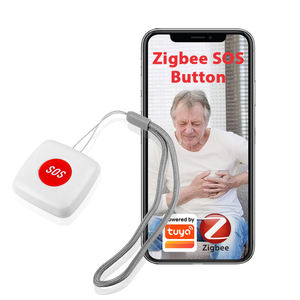 ZB-SOS-2 TUYA <b>ZigBee</b> SOS Button Sensor Alarm Elderly Alarm Waterproof Emergency Help Alarm <b>Switch</b> Work with Hub Smartlife App - Product Image 1