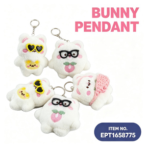 EPT Llavero de Peluche de Bola de Carbón de Dibujos Animados, Suave y Esponjoso, Colgante para Bolso, Mochila, Regalo de la Suerte para Niños - Product Image 4