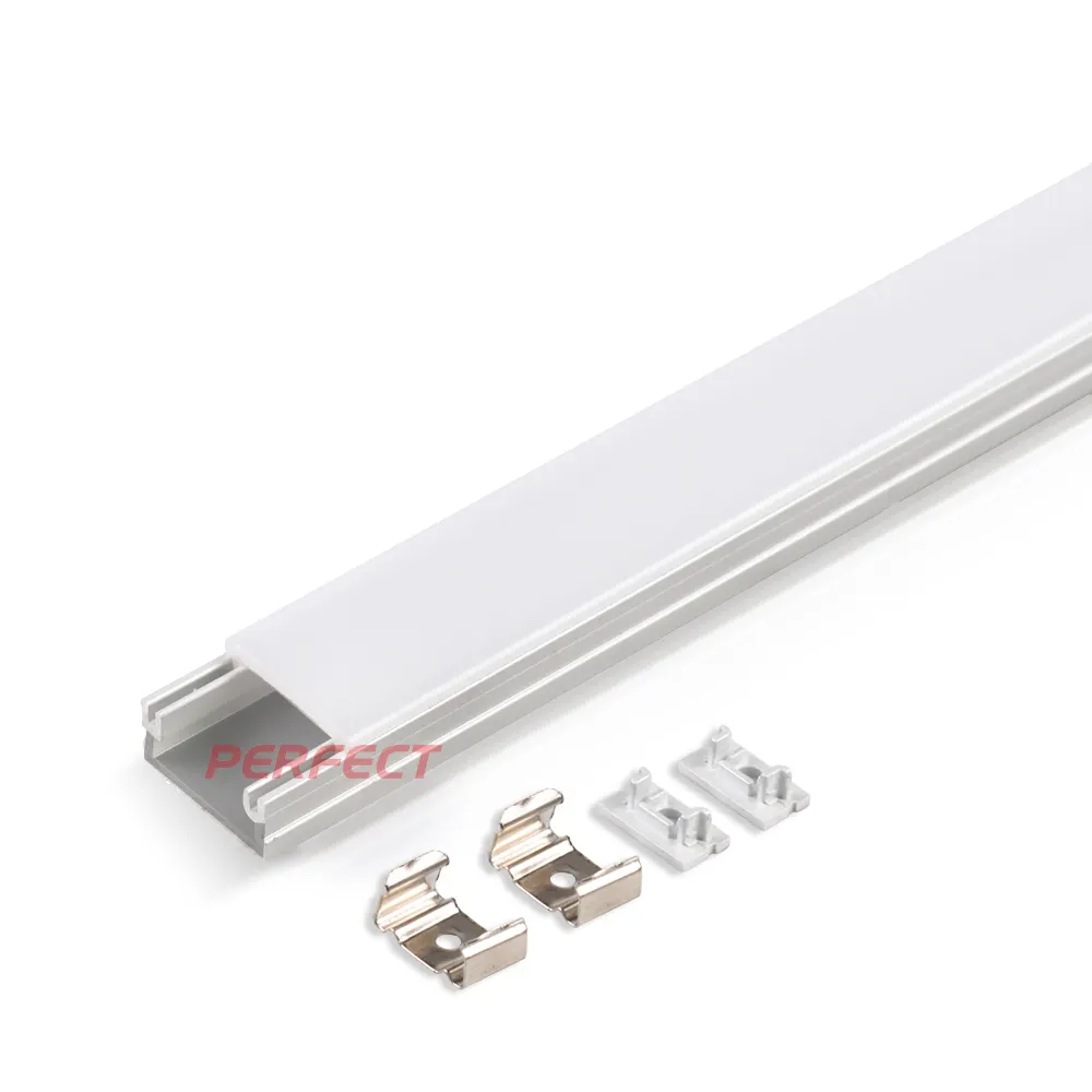 Tira de luz Led empotrada de pared, marco de aluminio de extrusión, perfil, 16x9mm, de fábrica