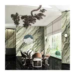 Lussuose Piastrelle in Marmo Verde Smeraldo Shangri-<span class=keywords><strong>La</strong></span> per Pavimenti di Ville di Design - Product Image 1