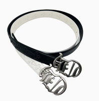 Ceinture pour homme de 3,0 cm de largeur, avec boucle à ardillon carrée en alliage, motif géométrique brodé artistique, nouveau style chromé unique, imprimée par transfert thermique