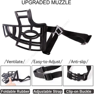 Bozal para Perros Suave y Transpirable al por Mayor con Correas Ajustables, Bozales de Entrenamiento Antimordeduras y Antiladridos para Perros Grandes - Product Image 5