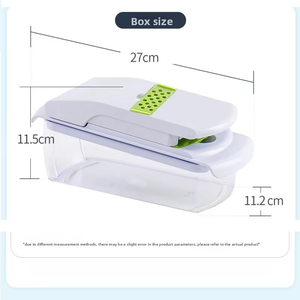 Vente en gros Trancheuse multifonctionnelle 18 en 1 pour fruits, légumes, oignons, spiralizer, déchiqueteuse, râpe à main, <span class=keywords><strong>coupe</strong></span>-légumes - Product Image 4