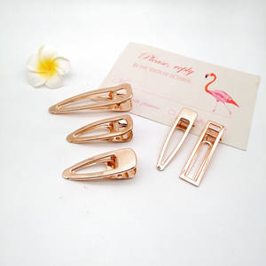 Inspiré coréen bricolage accessoires <span class=keywords><strong>de</strong></span> cheveux en métal populaire pince carrée perle épingle à cheveux mignon bec <span class=keywords><strong>de</strong></span> canard découpe alliage fabricant en gros - Product Image 1