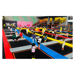 Parc de <span class=keywords><strong>trampoline</strong></span> intérieur Hanlin avec cadre en acier haute résistance et tapis de saut professionnels pour le saut en <span class=keywords><strong>freestyle</strong></span> - Product Image 4