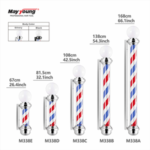 Kemei M338 — matériel pour barbier, lumière rotative, corps noir, espace léger pour barbier - Product Image 5