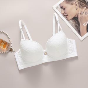 Charmoire OEM/ODM reggiseno a <span class=keywords><strong>balconcino</strong></span> con rete trasparente regolabile con chiusura posteriore a gancio sagomata coppe decorazione in pizzo Design traspirante - Product Image 4