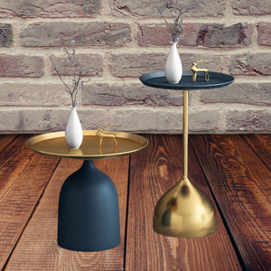 Table basse en métal haut de gamme avec or fini pour salon et hôtel Application de fabricant indien - Product Image 2